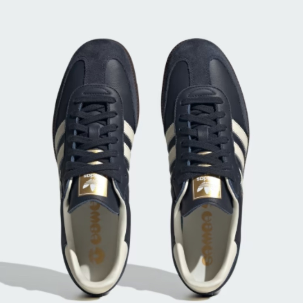 Adidas Samba Navy and Cream